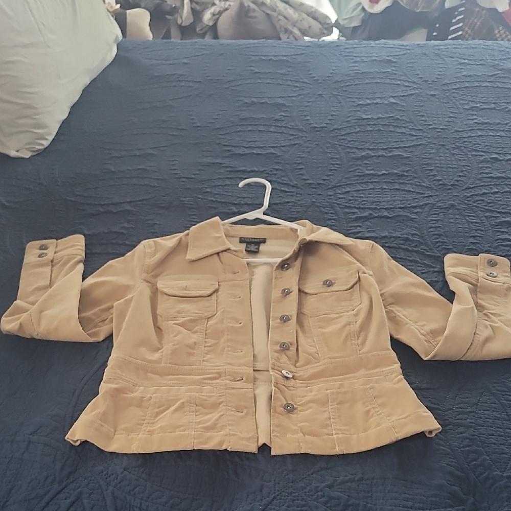 Rafaella Tan Utility Jacket Tailored Fit